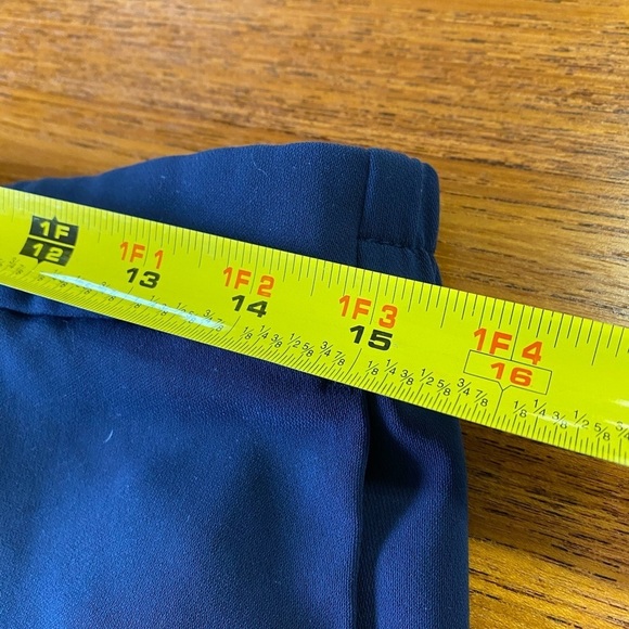 J.Crew Jamie Pant Women's Size 12 Navy Blue Elastic Waist Back Pockets Straight - Picture 10 of 12